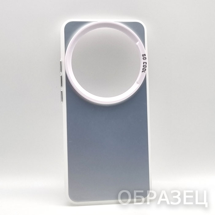 iPhone 16 Pro Max. Накладка, So Cool, серебристый перелив