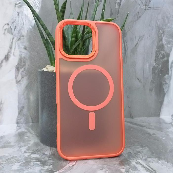 iPhone 16 Pro Max. Накладка, Simple Matte Mag, тип 2, оранжевый