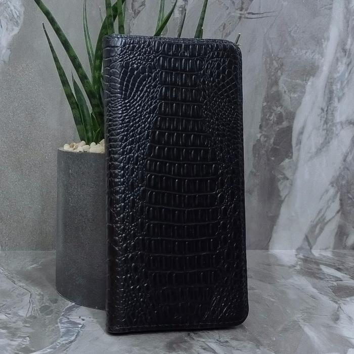 iPhone 16 Pro Max. Книжка, BST Croc Leather, черный