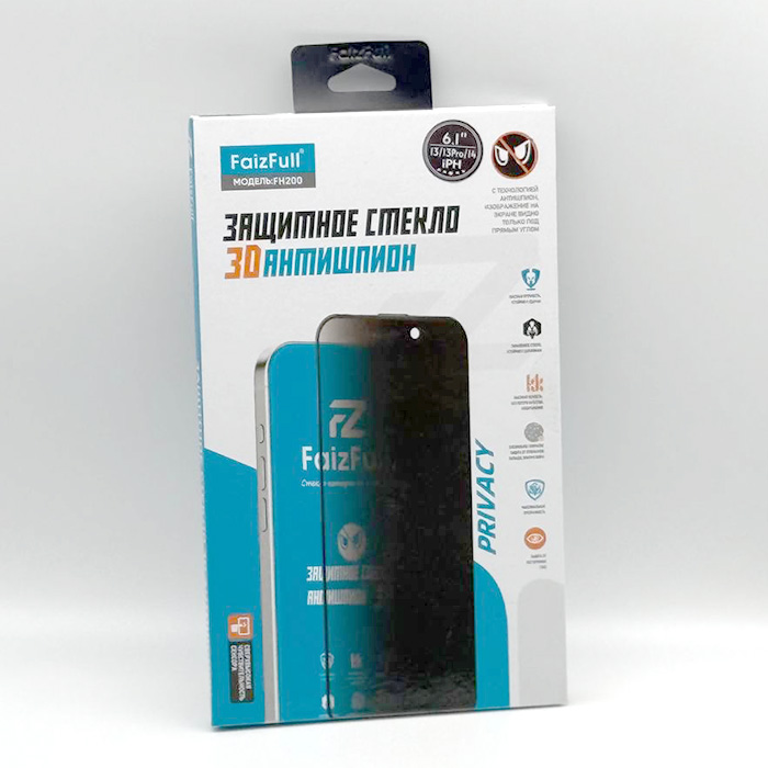 Стекло защитное для iPhone 16 Pro Max,  FaizFull, Анти-шпион/Приватное