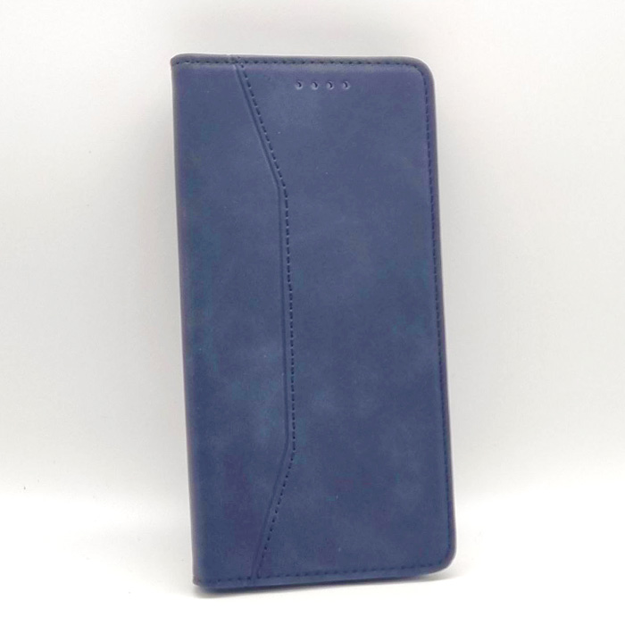 Samsung A16. Книжка, New PU Leather, встроенный магнит, синий