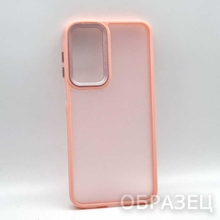 Samsung A16. Накладка, Rock Matte Camera Edge, персиковый