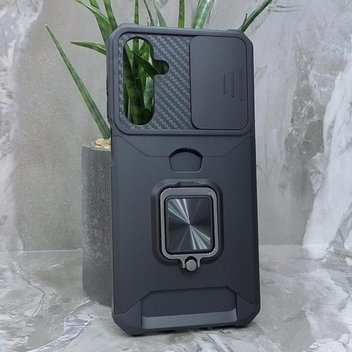 Samsung A16. Накладка, RIC Armor Camera Card Ring, черный
