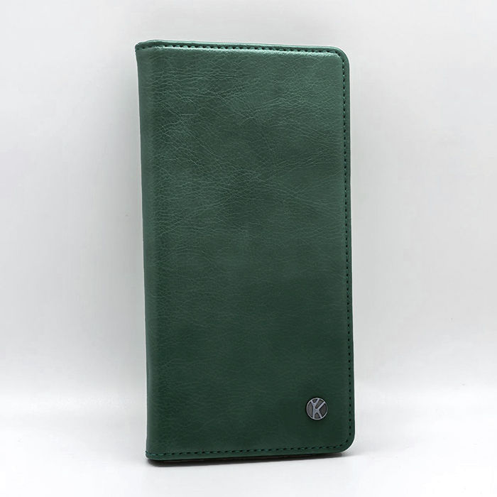 Samsung S24 FE. Книжка, YK BST Leather тип 2, темно-зеленый