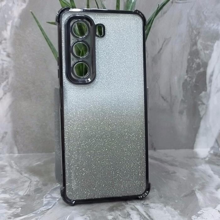 Infinix HOT 50 4G. Накладка, Heavy Armor TPU, вкладка с блестками, черные края