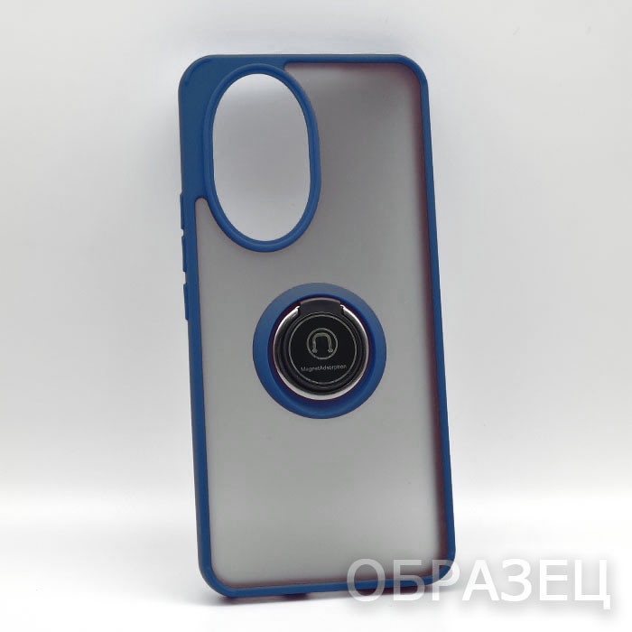 Tecno Spark Go 1/Go 2025/Pop 9. Накладка, Rock Matte Ring, синий