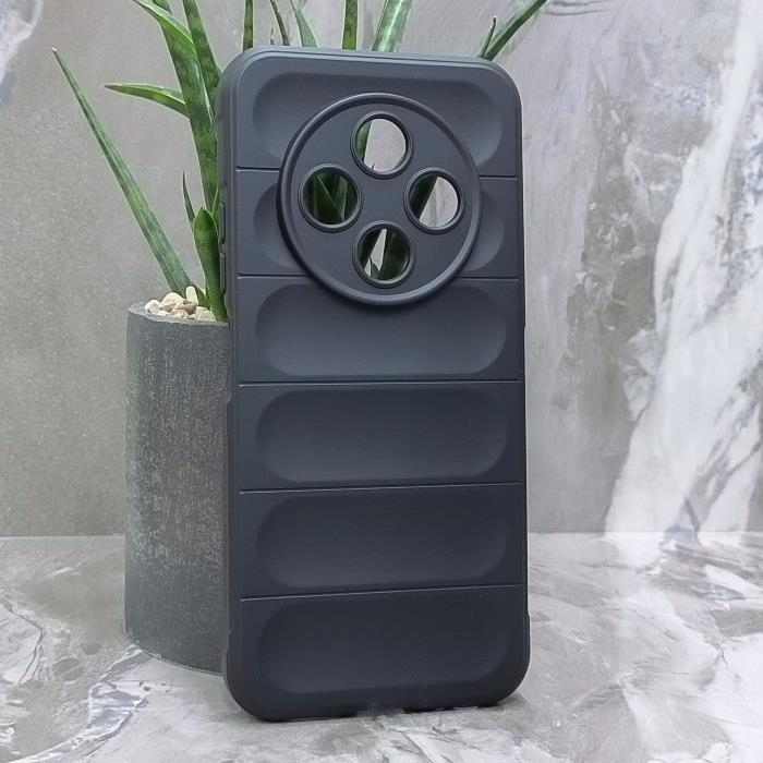 Tecno Spark 30C. Накладка, Puffy Armor, черный
