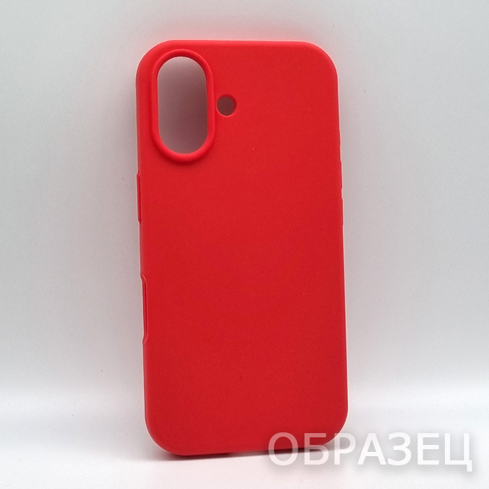 Huawei Honor X7c. Накладка, Silicone Cover, красный