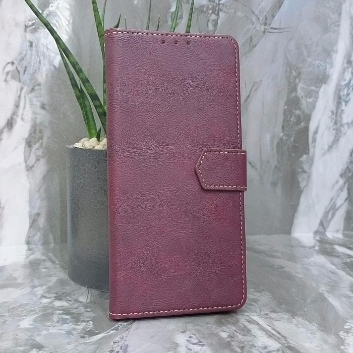 Huawei Honor X7c. Книжка, Classic Simple Leather, бордовый