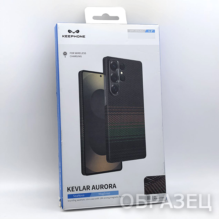 Samsung S25 Ultra. Накладка, Keephone KEVLAR AURORA