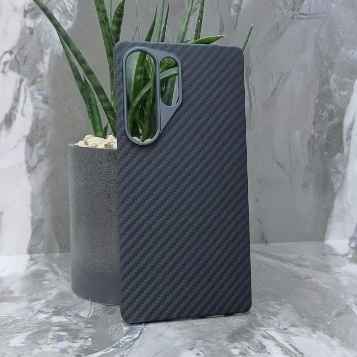 Samsung S25 Ultra. Накладка, Cellis Kevlar Mag, черный
