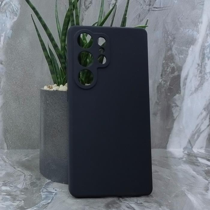 Samsung S25 Ultra. Накладка, New Silicone Case, черный