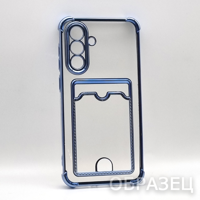 Samsung A36 5G/A56. Накладка, Heavy Armor TPU Card, синие края