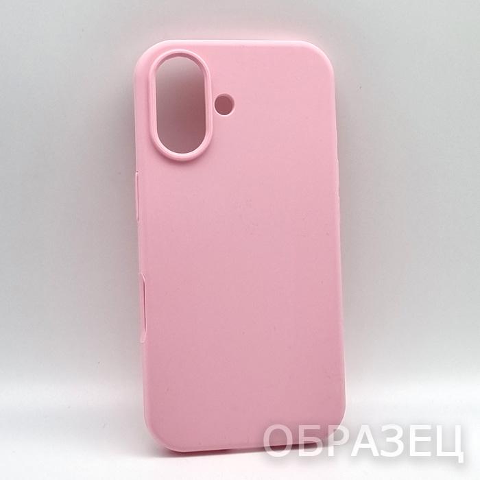 Samsung S25 Plus. Накладка, Silicone Cover, розовый