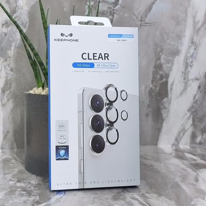 Стекло защитное для Samsung S26/S26 Plus, для камеры, Keephone CLEAR