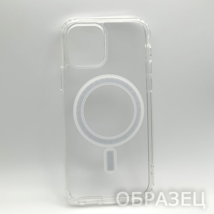iPhone 16e/SE 4. Накладка, Simple Mag, силикон, пластик, прозрачный
