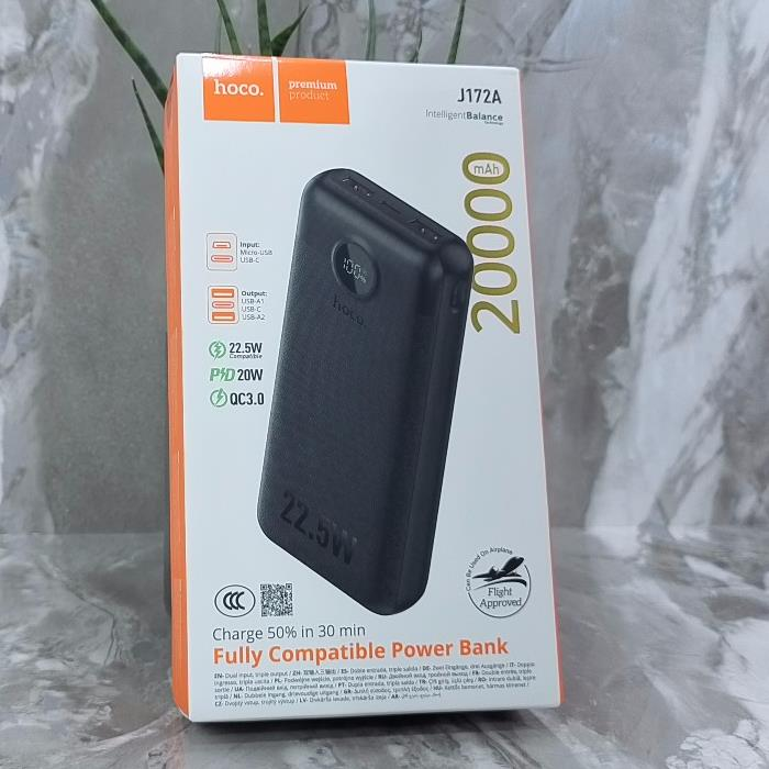 Power Bank Hoco J172A, CCC, 20000 mAh, черный