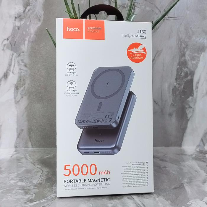 Power Bank Hoco J160, 5W, 5000 mAh, черный