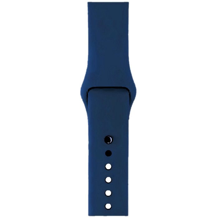 Ремешок 20мм, универсальный, силикон, темно-синий