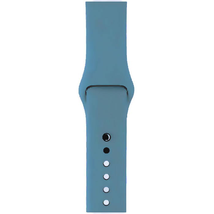 Ремешок 20мм, универсальный, силикон, серо-голубой