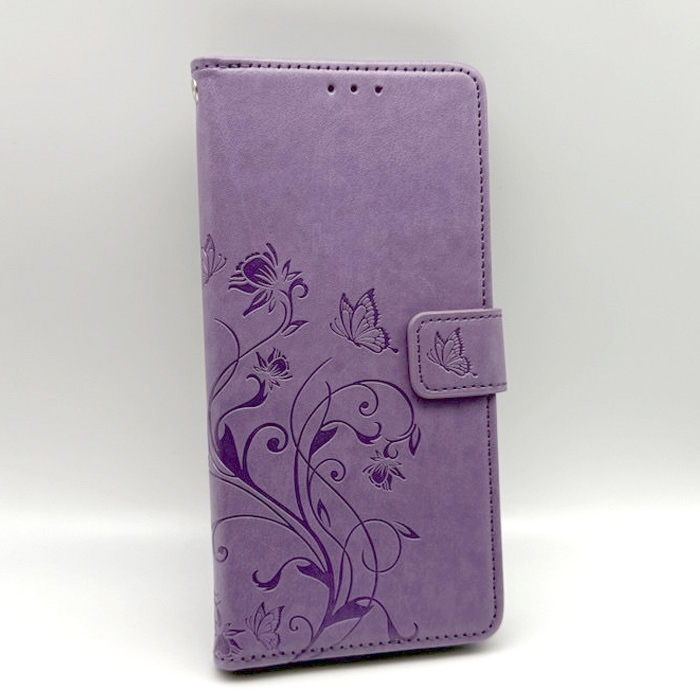 Tecno Camon 40 Pro 4G. Книжка, бабочка и цветы, фиолетовый