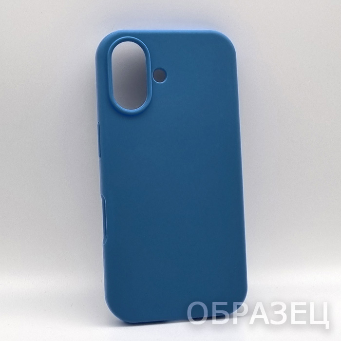 Samsung S25 Edge. Накладка, Silicone Cover, темно-синий