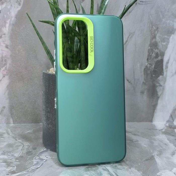 Infinix HOT 60/60i. Накладка, So Cool, зеленый