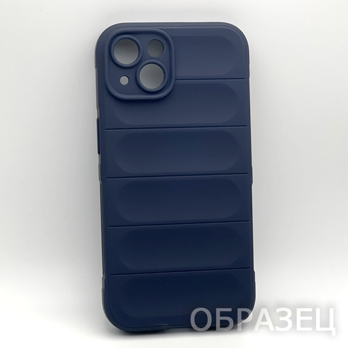 Samsung S25 FE. Накладка, Puffy Armor, синий