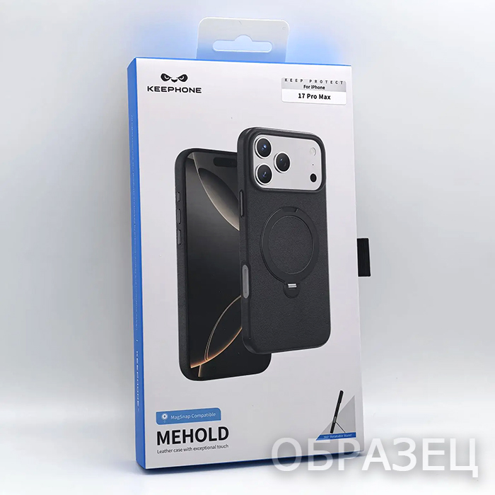 iPhone 17 Pro Max. Накладка, Keephone MEHOLD, черный