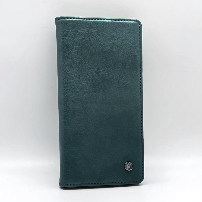 iPhone 17 Pro Max. Книжка, YK BST Leather тип 2, сине-зеленый