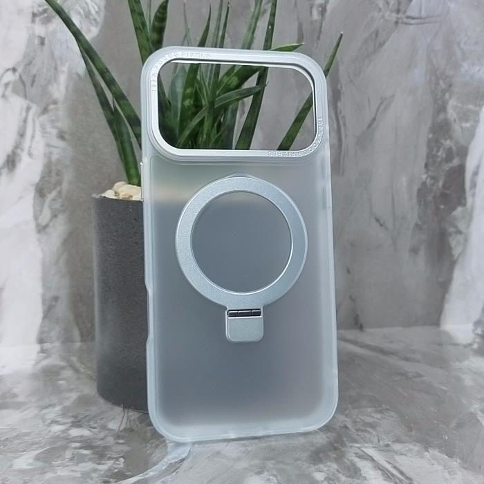 iPhone 17 Pro Max. Накладка, Focus Matte Big Ring, белый