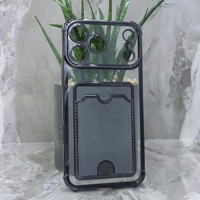 iPhone 17 Pro Max. Накладка, Heavy Armor TPU Card, черные края