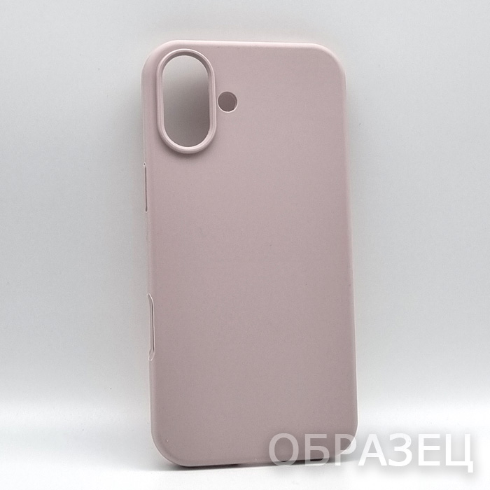 iPhone 17 Pro. Накладка, Silicone (без лого), темная пудра