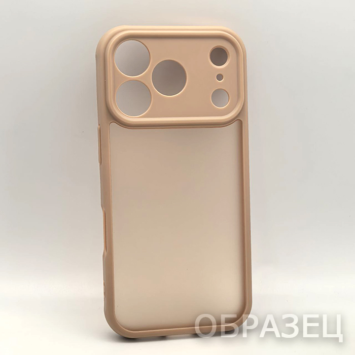 iPhone 17 Pro. Накладка, New Rock Matte, цвет пудра