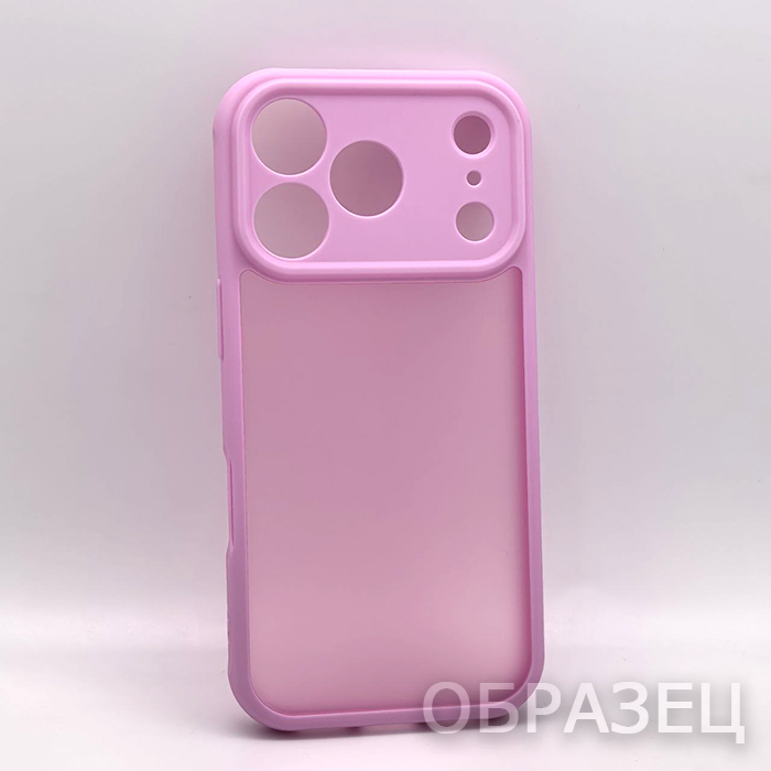 iPhone 17 Pro. Накладка, New Rock Matte, розовый