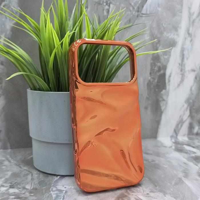 iPhone 17 Pro. Накладка, Liquid Metal, оранжевый