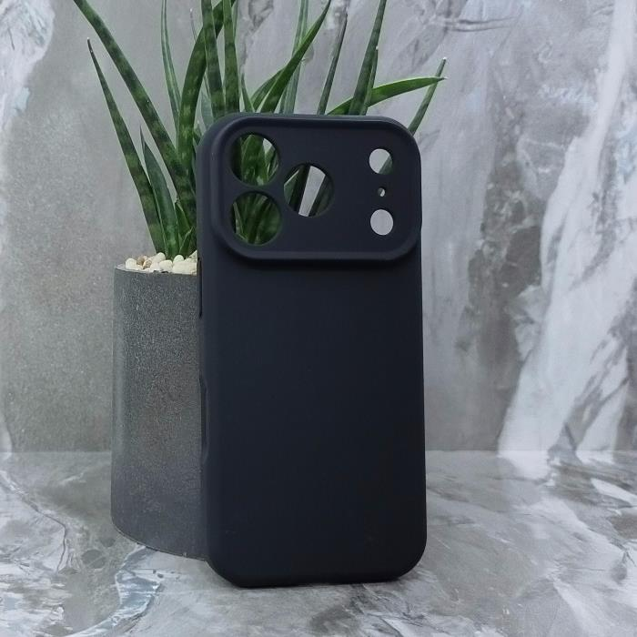 iPhone 17 Pro. Накладка, New Silicone Case, черный
