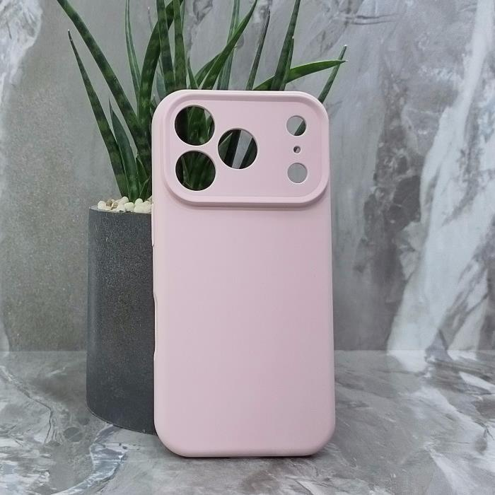 iPhone 17 Pro. Накладка, New Silicone Case, цвет пудры