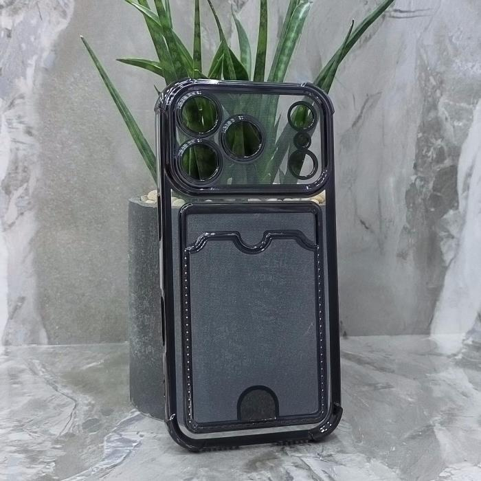 iPhone 17 Pro. Накладка, Heavy Armor TPU Card, черные края