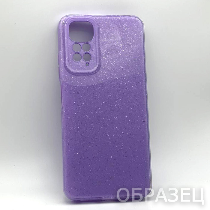 iPhone 17. Накладка, Heavy TPU, блестки, сиреневый