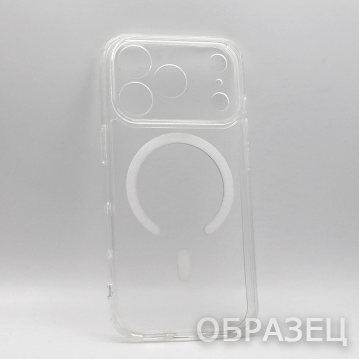 iPhone 17. Накладка, Clear Camera Mag, силикон + пластик, прозрачный