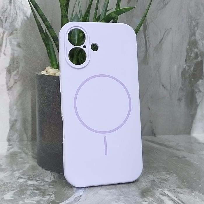 iPhone 17. Накладка, Silicone Slim Mag, сиреневый