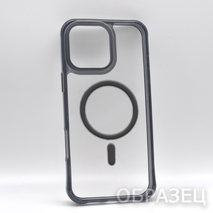 iPhone 17 Air. Накладка, BST Clear Mag Armor Camera Edge, прозрачный черный