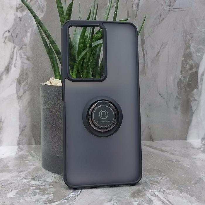 Realme C71/C73. Накладка, Rock Matte Ring, черный