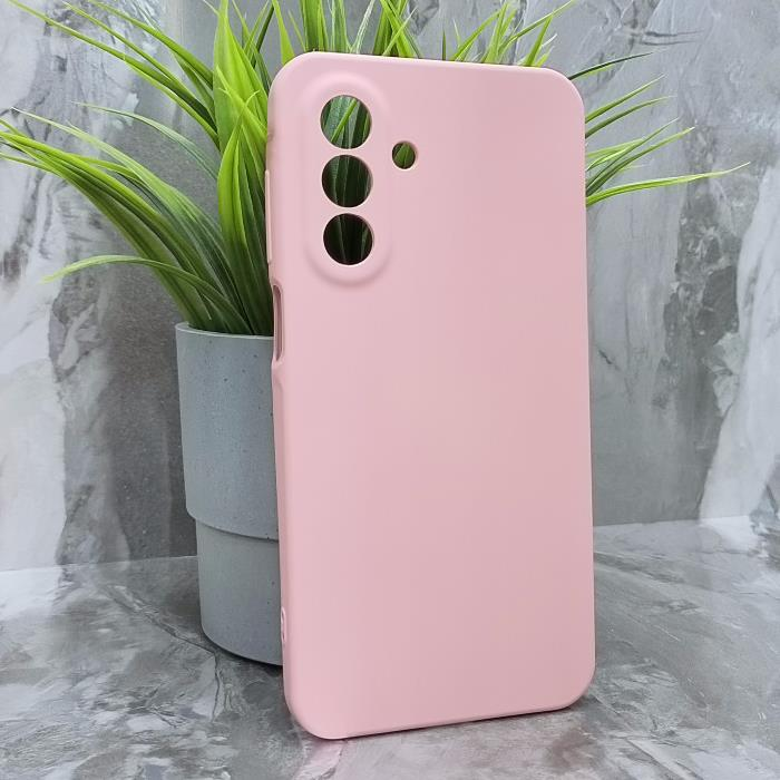 Samsung A17. Накладка, Silicone Cover, персиковый