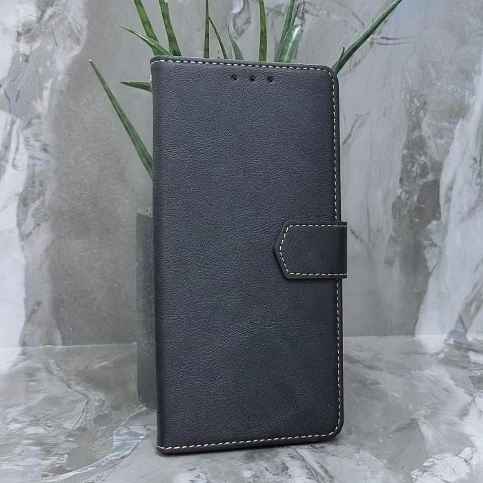 Samsung A17. Книжка, Classic Simple Leather, черный