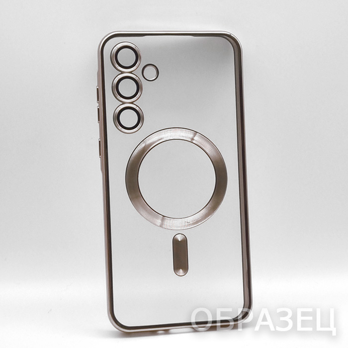 Samsung A07. Накладка, Simple Mag Camera, силикон, бежевый