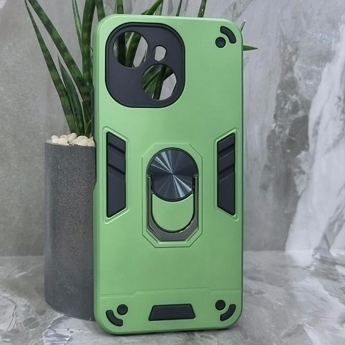 Tecno Spark 40C. Накладка, Shield Ring, зеленый