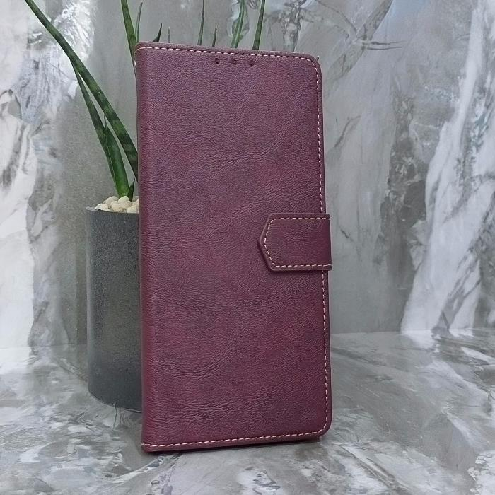 Huawei Honor X7d. Книжка, Classic Simple Leather, бордовый
