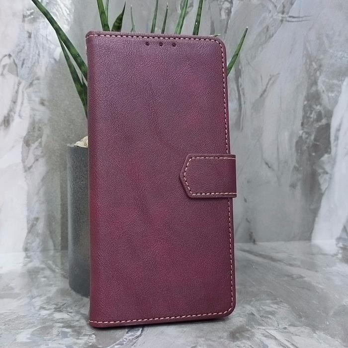 Xiaomi Redmi Note 15. Книжка, Classic Simple Leather, бордовый